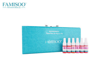 6 Flaschen-dauerhafte Make-upausrüstung Famisoo-Marken-Augenbrauen-Pigment-Tätowierungs-Tinten-Sätze