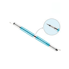Intelligenter manueller Augenbrauen-Tätowierungs-Stift mit den sterilen Wegwerfnadeln blau